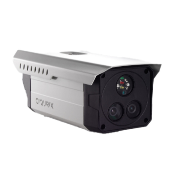 a camera with a lens on the front of it